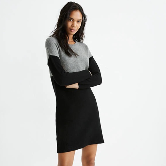 Madewell Colorblock Sweater Dress 